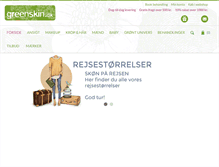 Tablet Screenshot of greenskin.dk